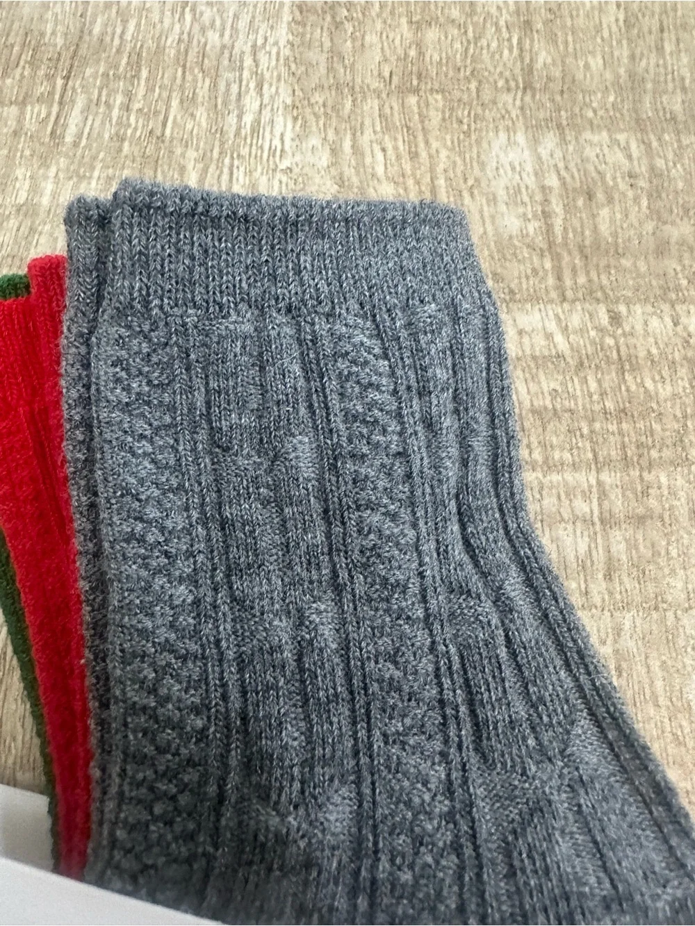 Little Stocking Co. Christmas Cable Knit Knee High Socks | Size 0–6 Months | NWT